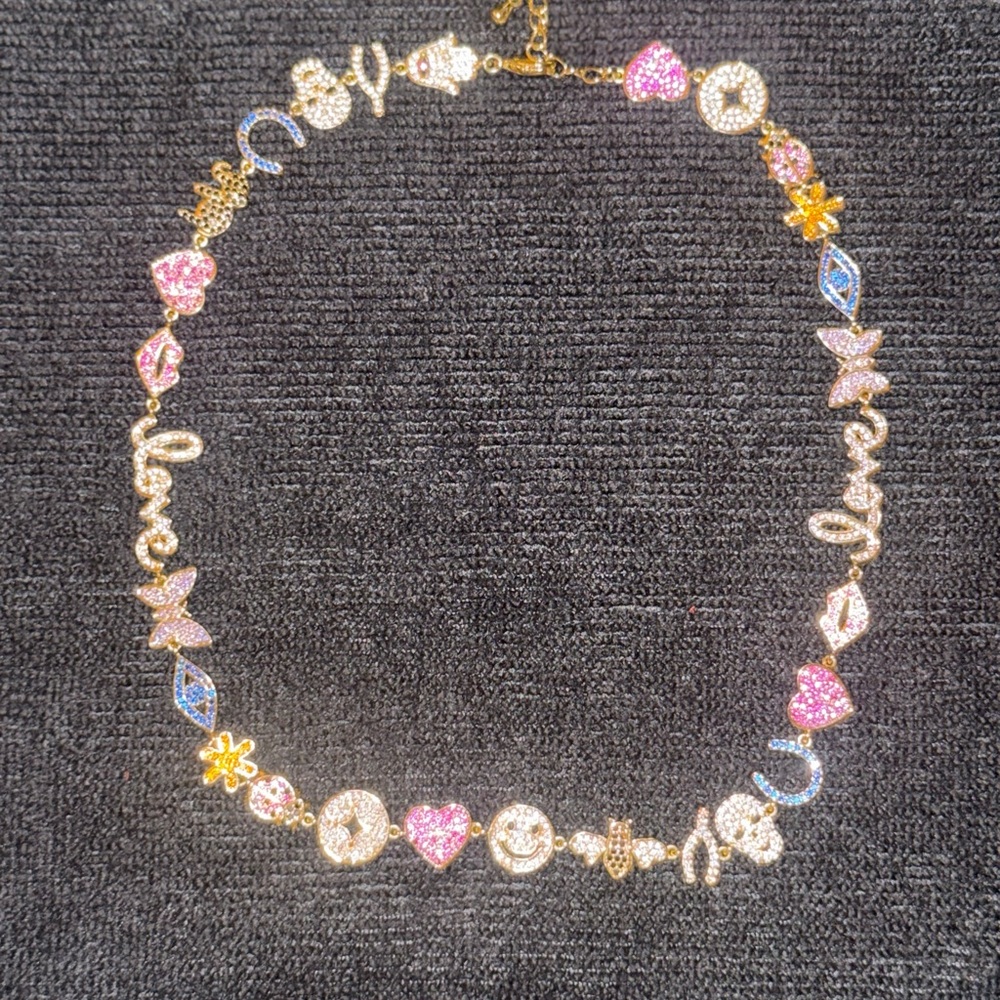 Betsey Johnson Charm Necklace (Choker)